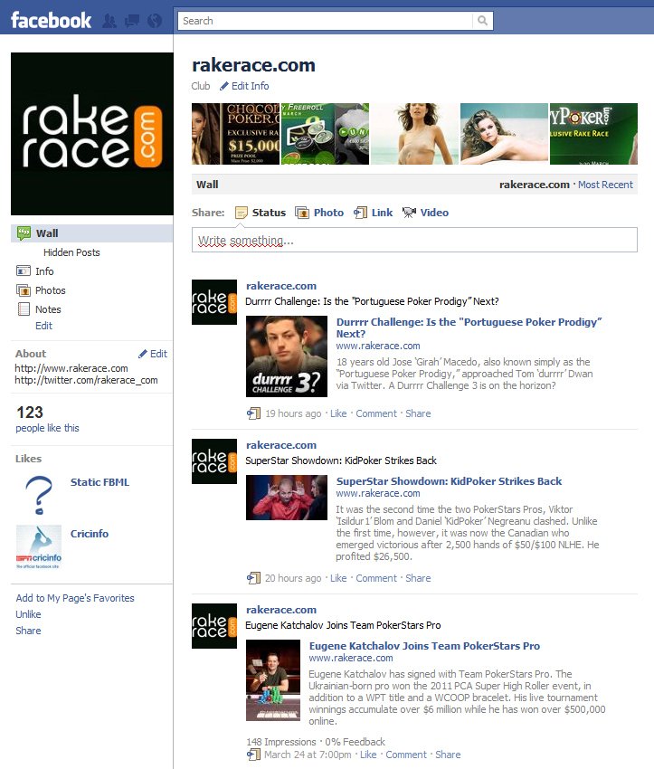 Rakerace.com Fanpage
