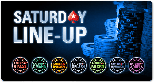 PokerStars Saturday Line-Up