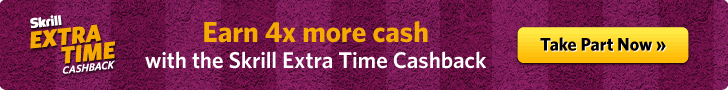 Skrill 4x cashback