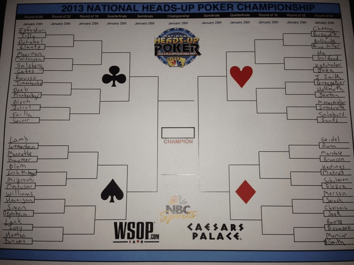 NBC heads-up pairings