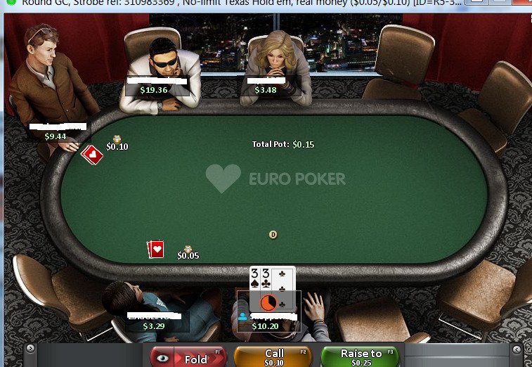 Strobe Poker table