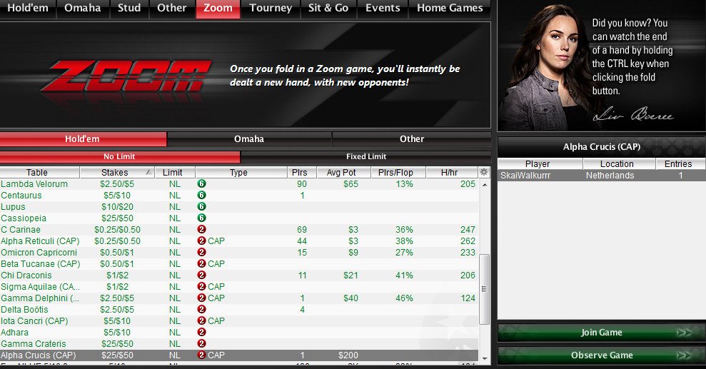 PokerStars Zoom Heads-Up