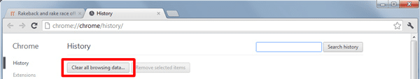 Google Chrome clear all browsing data Google Chrome clear all browsing data