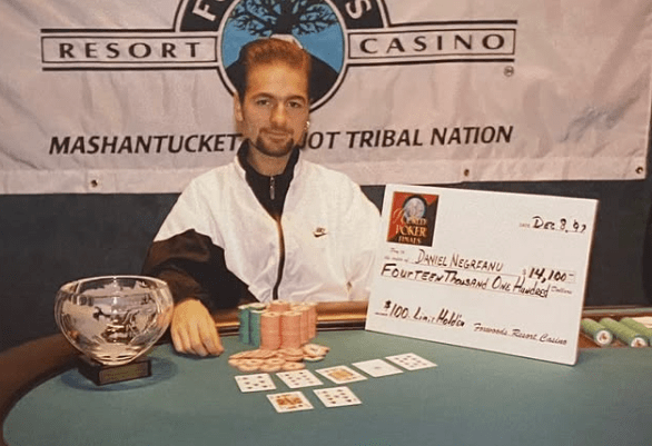 One of Daniel Negreanu’s early tournament victories in the U.S. was at Foxwoods Casino, where he won a $100 buy-in event.