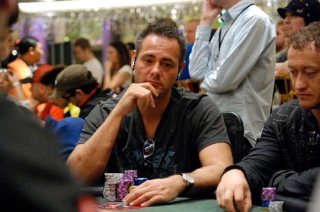 Tom Hall playing poker in a live tournament